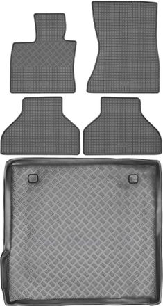 OEM Juego De Alfombrillas De Goma Para Coche Y Alfombrilla Para Maletero Para Bmw X5 E70 Suv (2007-2013)