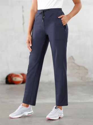 Catamaran Trainingshose CATAMARAN, Damen, Gr. 36/38, Normalgr&ouml;ssen, blau (marine), 50% Baumwolle, 50% Polyester, unifarben, lang, Hosen Trainingshose