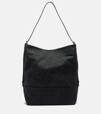 Christophe Lemaire Bolso tote de lona con piel