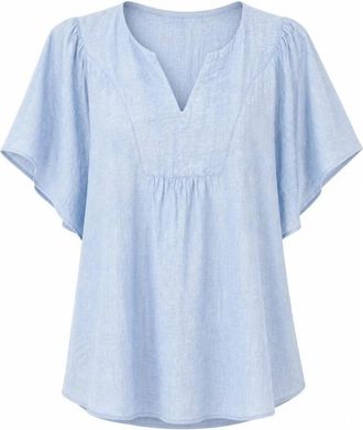 2-Biz Blouses & Shirts - Dames - Blouses - Blauw - S - Overhemden