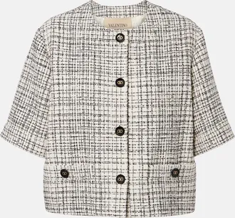 Valentino Cotton-blend tweed jacket