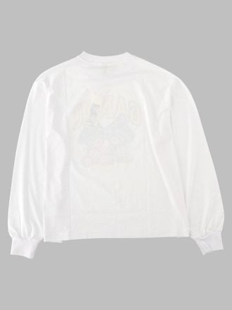 Ganni Printed Organic Cotton Sweatshirt - White