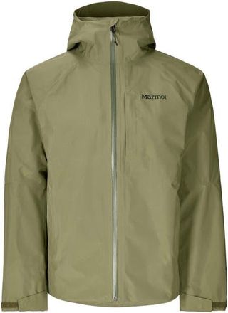 Marmot Waypoint Gore-Tex Waterproof Hooded Jacket in Olive Grove at Nordstrom, Size Xx-Large