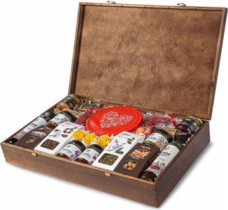 OEM Caja De Regalo Grande Con 22 Productos: T&eacute;, Caf&eacute;, Miel Y Conservas