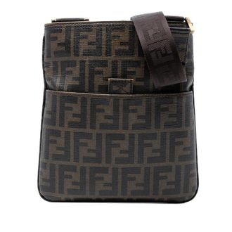 Fendi Pre-owned Fendi Zucca Coated Canvas Crossbody Ladies 2408 7VA214 UZD 089