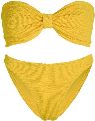 Hunza G Jean Crinkle Bikini - Yellow - One Size
