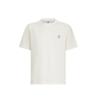 Brunello Cucinelli Cotton-jersey Crew-neck T-shirt With Logo