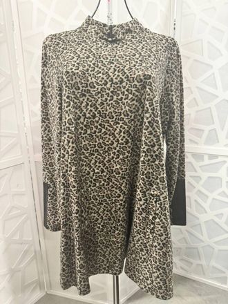 Tyler B&ouml;e Leopard Print A-Line Dress In Brown