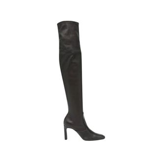 Toteme Schoenen, Dames, Bruin, 40 EU, Leer, Nappa Over-the-Knee Laarzen