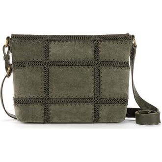 The Sak Melrose Crossbody Leather Bag in Moss Suede Patch at Nordstrom