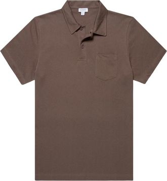 Sunspel Hombre, Camisetas, Marr&oacute;n, Talla: M