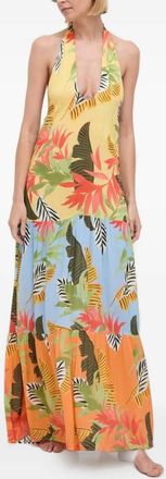 Desigual Abito lungo con balze - Giallo