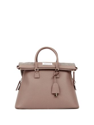 Maison Margiela Kleine 5AC Classique leren shopper - Beige
