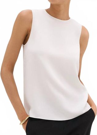 Theory Straight Shell Top In Ivory