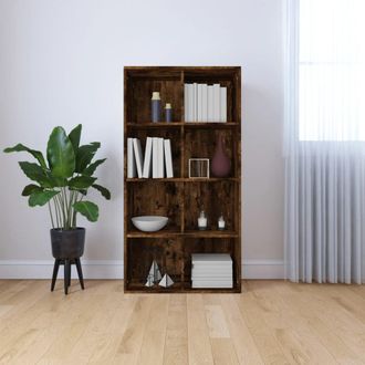 vidaXL Estanter&iacute;a/aparador Contrachapada Roble Ahumado 66x30x130 Cm Vidaxl