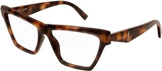 Saint Laurent Glasses - Dames - Brillen - Bruin - 58 MM - Accessoires