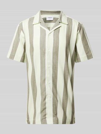 Lindbergh Lindbergh Relaxed Fit Freizeithemd aus Baumwoll-Leinen-Mix in Mint, Gr&ouml;&szlig;e M