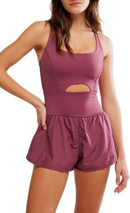 Free People FP Movement Righteous Runsie Romper in Clove at Nordstrom Rack, Size X-Large