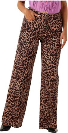 Harper & Yve Jeans, Dames, Bruin, W25, Mayra-pa Wijde Jeans