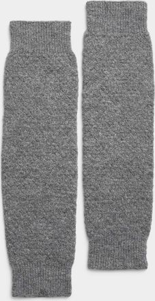 Simons Womens Wool-blend popcorn-knit legwarmers Exclusive collection from Italy