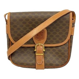 Celine Pre-owned Cross Body Bags, female, Brown, Size: ONE SIZE Pre-owned Vintage Shoulder Bag
