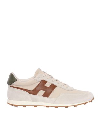 Hogan H699 Smooth Suede Logo Sneakers