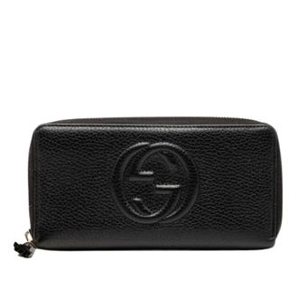 Gucci Pre-owned Wallets, female, Black, Size: ONE SIZE Pre-owned Vintage Long Wallet (bi-fold)