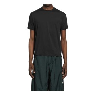 Yohji Yamamoto T-Shirts, male, Black, Size: L Run SS Tee