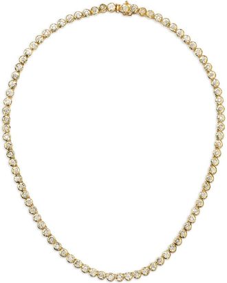 Octavia Elizabeth 18K Yellow Gold Micro Nesting Gem Diamond Necklace - Womens - 18kt Yellow Gold/White Diamond