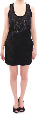 Ermanno Scervino Lace Lined Stretch Mini Womens Dress