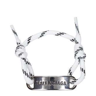 Balenciaga Herrens Armband aus wei&szlig;em Stoff