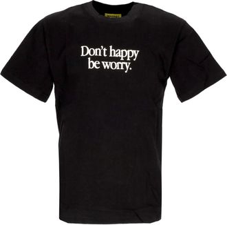 Market Market, Tops, Heren, Zwart, S, Katoen, Aarde Op Vuur Smiley Tee