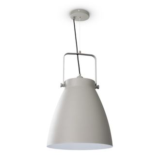 Paco Home Paco Home - L&aacute;mpara De Suspensi&oacute;n Comedor Colgante Cocina Mesa Comedor Industrial Moderna L&aacute;mpara Colgante - Gris, Blanco (&oslash;39 Cm)
