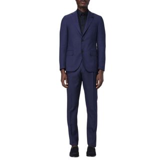 Lardini Single Breasted Suits, male, Blue, Size: M Blue Slim Fit Two-Piece Suit