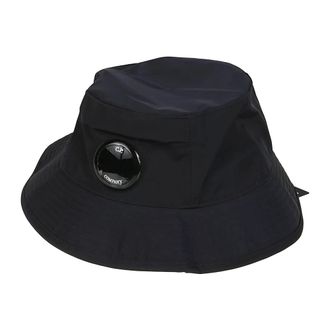 C.P. Company Hats, male, Blue, Size: M Chrome-R Lens Bucket Hat