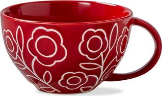 Tag Zoey Flower Latte Mug Red Stoneware Everyday at Nordstrom