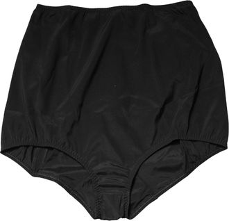 Dolce & Gabbana Womens Black Silk Blend High Waist Girdle Panty Underwear Elastane Clothing