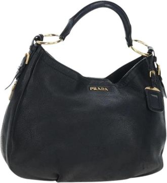 Prada Pre-owned Vintage Schoudertas - Dames - Vintage Schoudertas - Zwart - ONE Size - Leer - Vintage