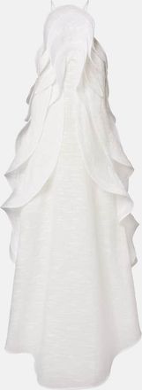 Maticevski Vestido largo D&eacute;lice Wave con volantes