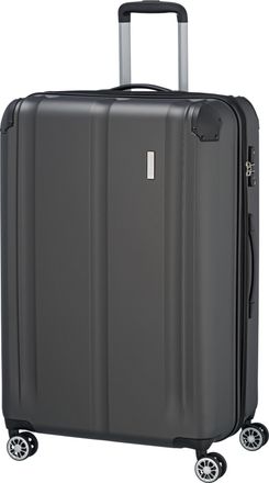 Travelite Koffer TRAVELITE City Trolley, Damen, Gr. B/H/T: 49cm x 77cm x 32cm 113 l, grau (anthrazit), Koffer Koffer