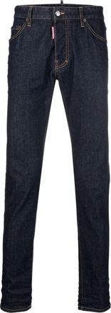 Dsquared2 Blue Slim Mid Rise Jeans
