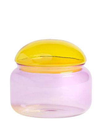 &k Amsterdam Puffy dome-lid jar (12cm x 13.5cm) - unisex - glass - One Size - Pink