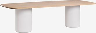 Sklum Mesa De Comedor Rectangular 270x110 Cm En Madera De Acacia Leighton Sklum