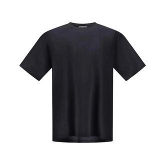 Herno T-Shirts, male, Blue, Size: L Superfine Cotton Stretch T-Shirt