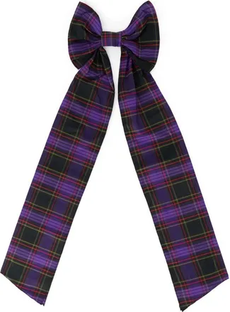 Red Valentino Tartan Bow Haarspeld - Dames - Haaraccessoires - Paars - ONE Size - Polyester - Accessoires