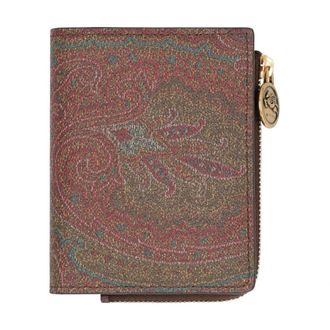 Etro Portafoglio Zip-Around Paisley - - Accessories - Donna - Marrone - ONE SIZE