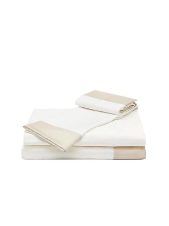 Frette Bold bordered duvet (set of three) - unisex - Cotton - One Size - White