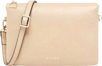 Etrier Tradition Crossbody Tas - Dames - Tassen - Beige - Maat: ONE Size Katoen