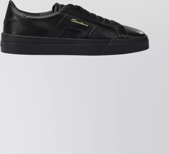 Santoni leather low-top sneakers