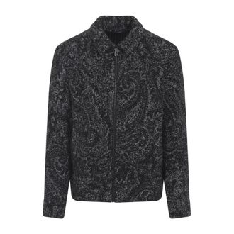 Etro Light Jackets, male, Gray, XL, Grey Wool Blend Stylish Jacket